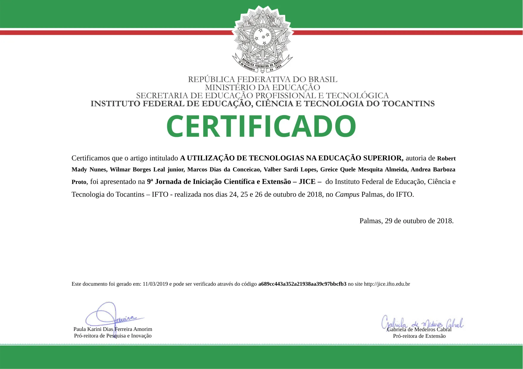Artigo A UTILIZAÇÃO DE TECNOLOGIAS NA EDUCAÇÃO SUPERIOR de Wilmar Borges Leal Junior