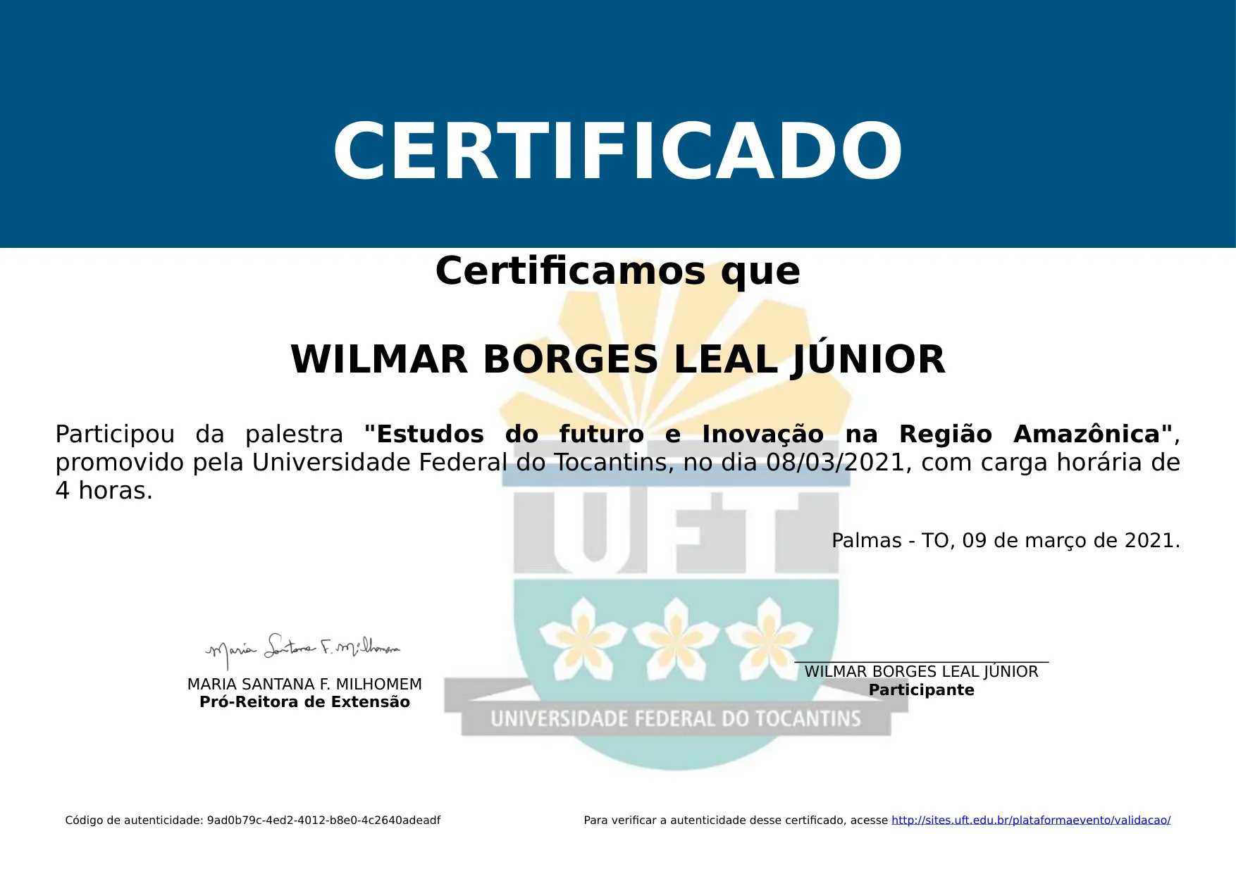 Apresentação de trabalho Estudos do futuro e Inovação na Região Amazônica de Wilmar Borges Leal Junior