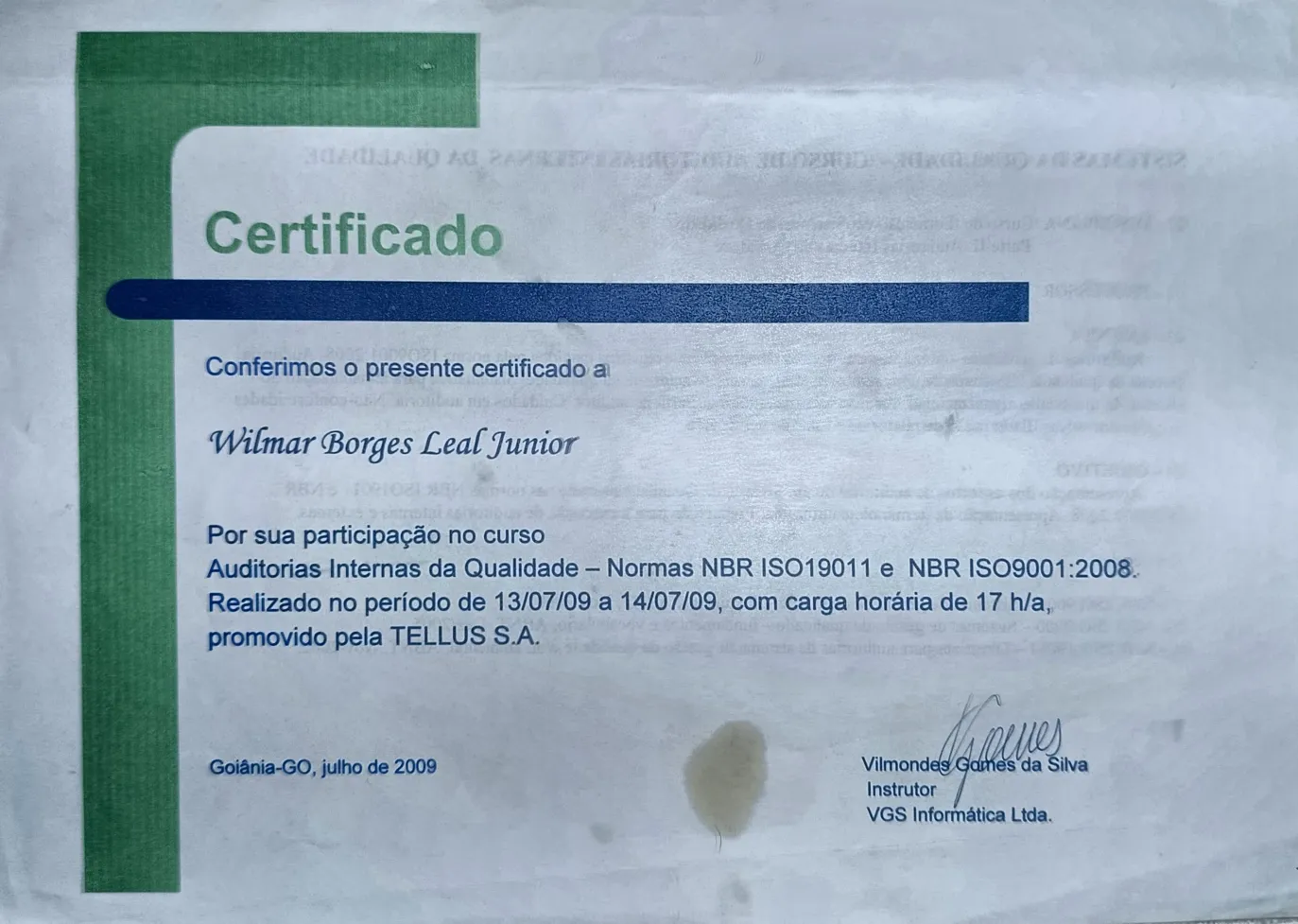 Curso Auditorias Internas da Qualidade - Normas NBR ISO 19011 e NBR ISO 9001:2008 de Wilmar Borges Leal Junior